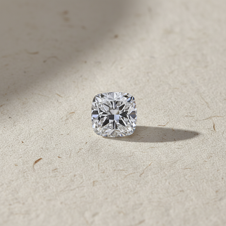 5.04 Carat Cushion Cut Lab Grown Diamond, VS1/E