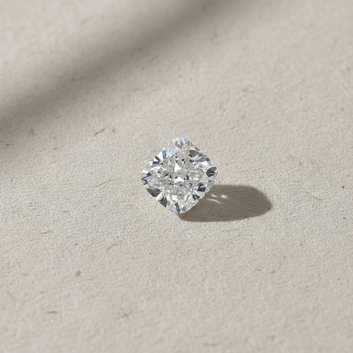 5.04 Carat Cushion Cut Lab Grown Diamond, VVS1/E