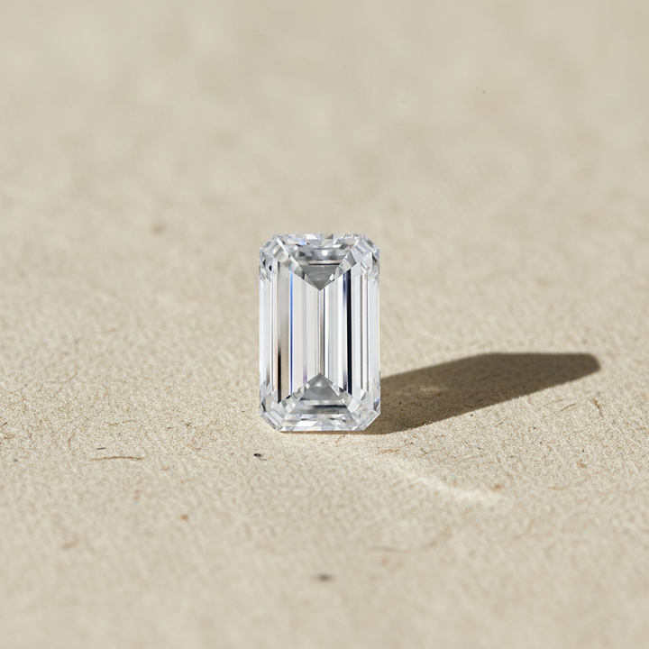 5.04 Carat Emerald Cut Lab Grown Diamond, VVS2/D