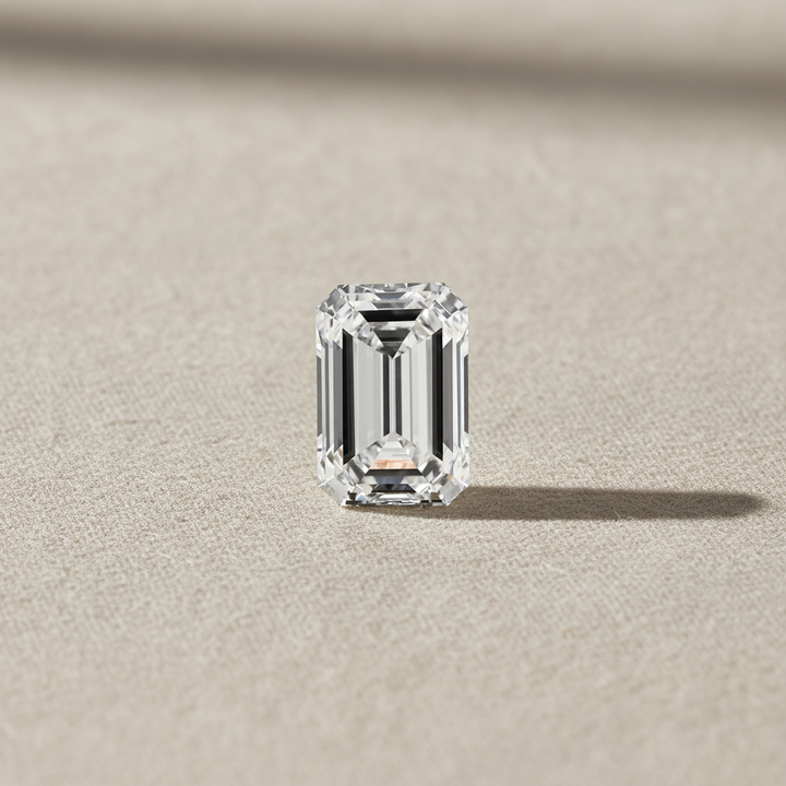 5.04 Carat Emerald Lab Grown Diamond, VVS1/F
