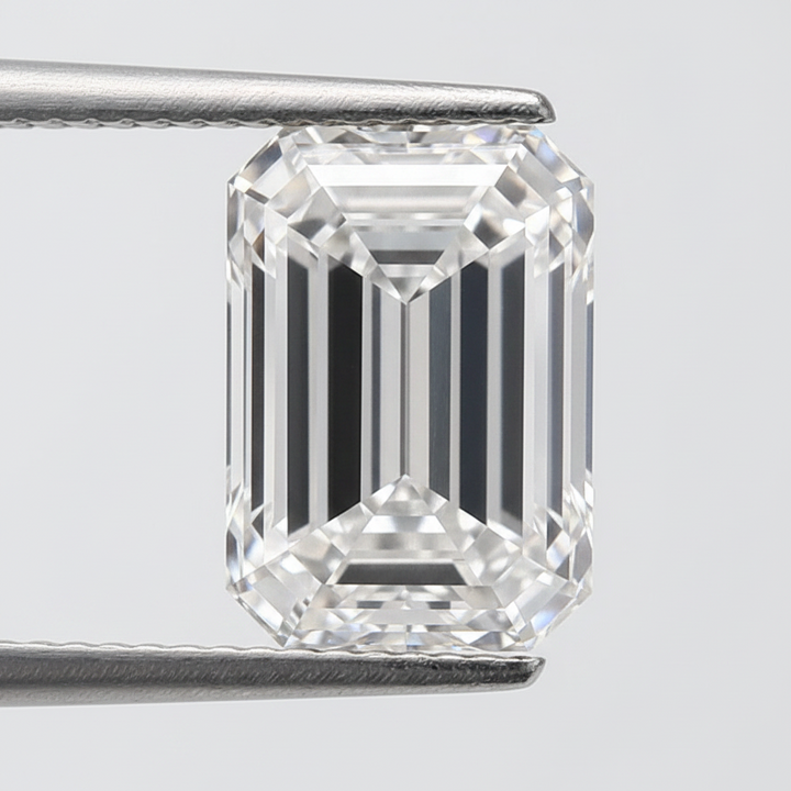 5.04 Carat Emerald Lab Grown Diamond, VVS2/F