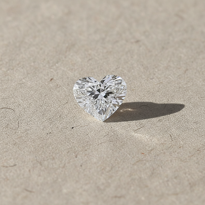 5.04 Carat Heart Cut Lab Grown Diamond VS1 D Color IGI Certified
