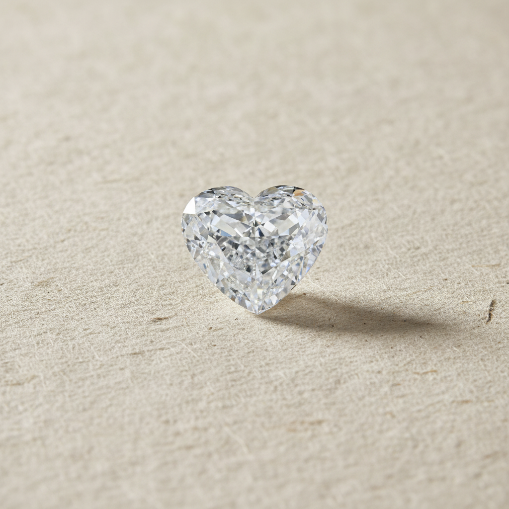 5.04 Carat Heart Cut Lab Grown Diamond VS1 D Color IGI Certified
