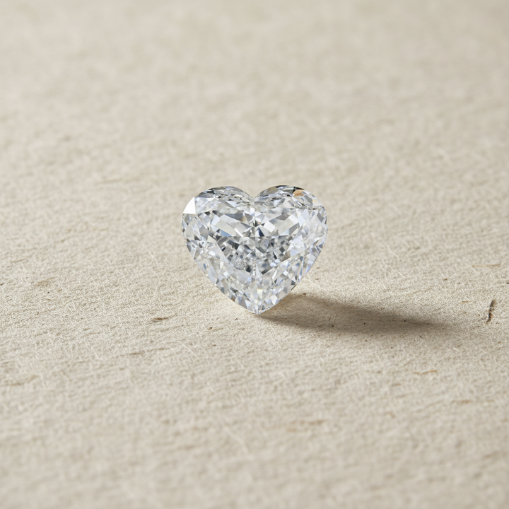 5.04 Carat Heart Cut Lab Grown Diamond VS1 D Color IGI Certified
