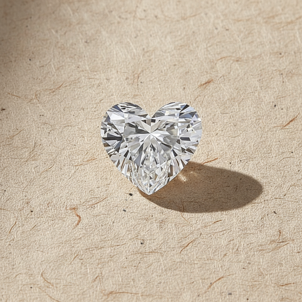 5.04 Carat Heart Cut Lab Grown Diamond VS1 E Color IGI Certified
