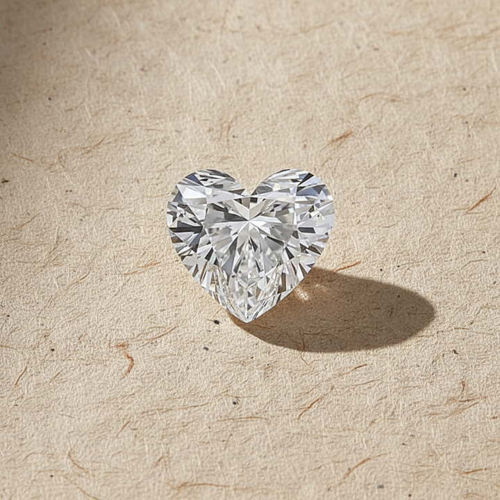 5.04 Carat Heart Cut Lab Grown Diamond VS1 E Color IGI Certified
