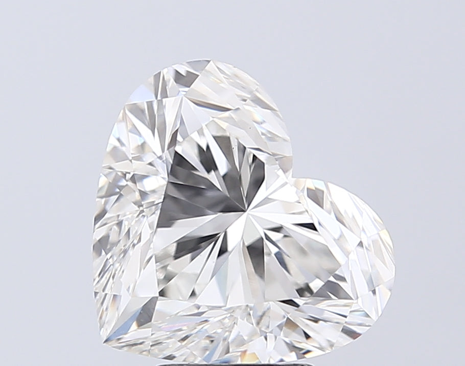 5.04 Carat Heart Cut Lab Grown Diamond VS1F
