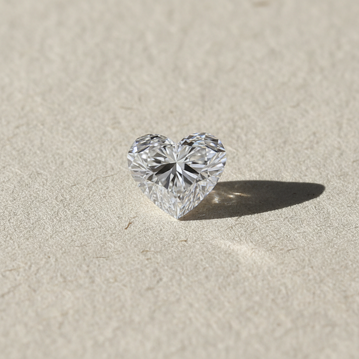 5.00 Carat Heart Cut Lab Grown Diamond VS1 F Color IGI Certified
