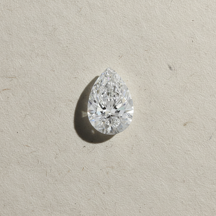 5.04 Carat Pear Cut Lab Grown Diamond VVS2 E Color IGI Certified
