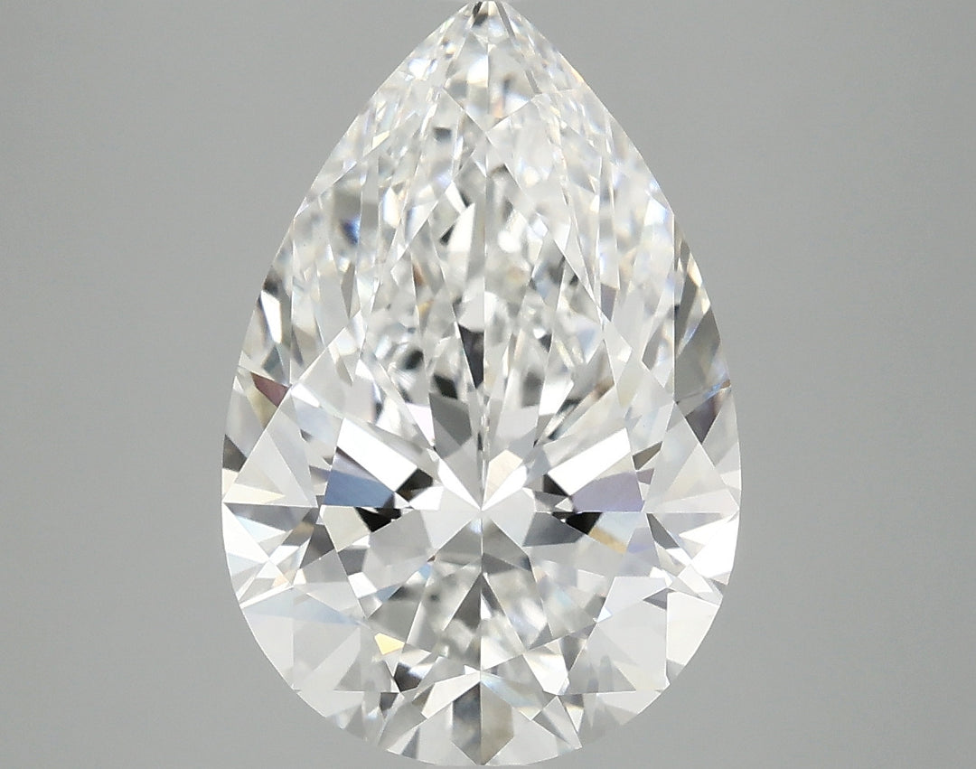 5.04 Carat Pear Cut Lab Grown Diamond VVS2E