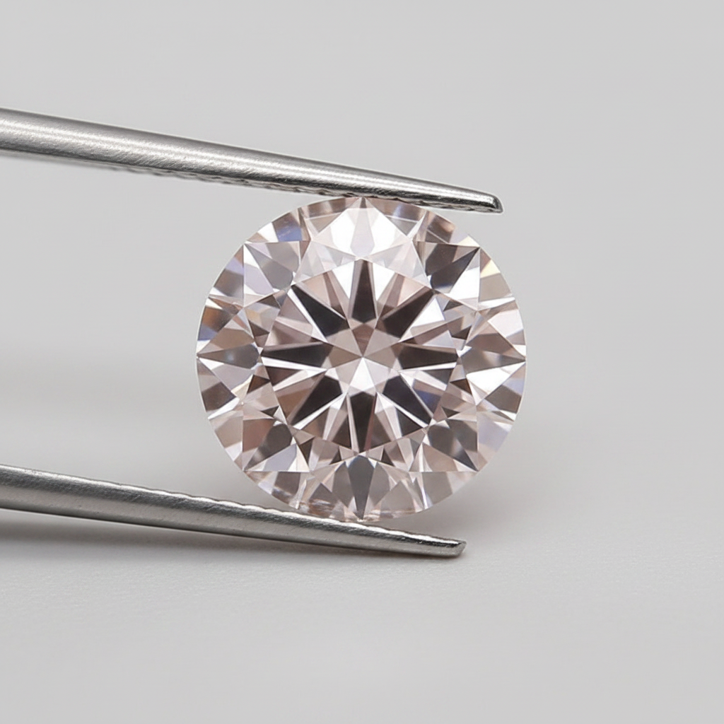 IGI Certified 5.04 Ct Fancy Intense Pink VVS2 Round CVD Lab Grown Diamond