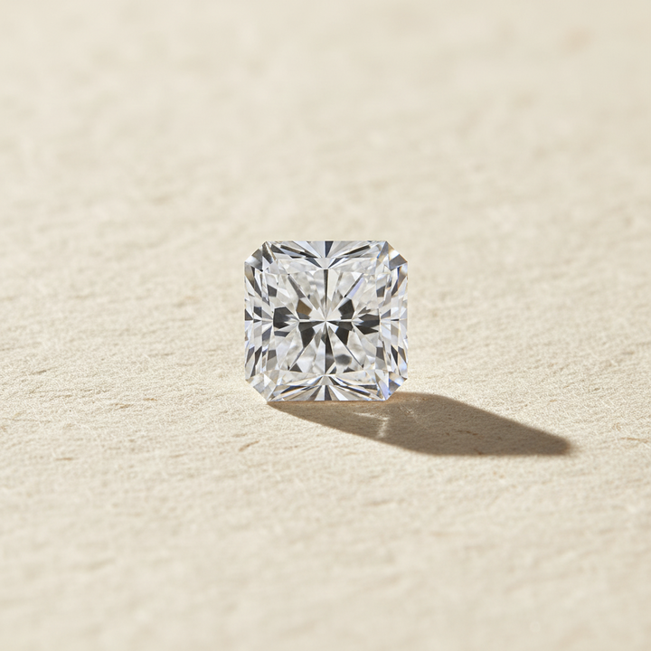 5.04 Carat Square Radiant Cut Lab Grown Diamond, VVS1/E