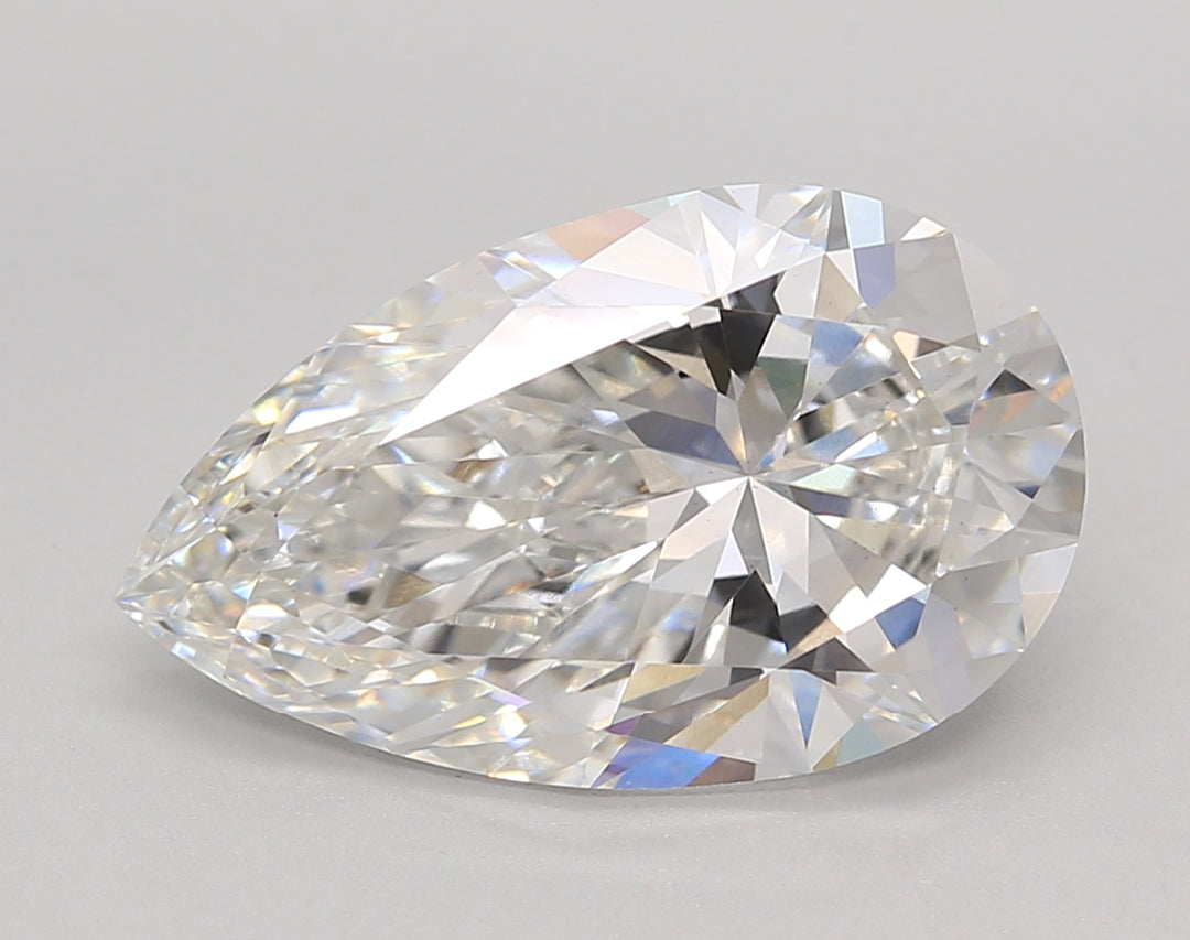 5.05 CT Pear Cut Lab-Grown Diamond, F Color, VS1 Clarity, IGI Certified