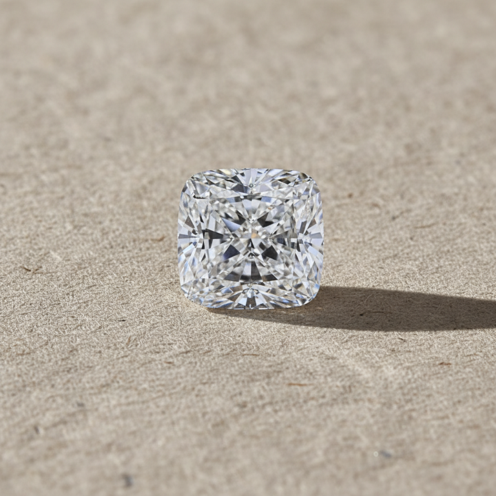 5.05 Carat Cushion Lab Grown Diamond, VS1/D