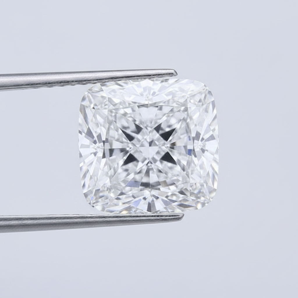 5.05 Carat Cushion Lab Grown Diamond, VS1/D