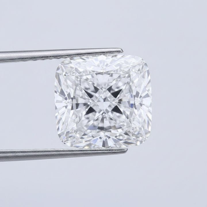 5.05 Carat Cushion Lab Grown Diamond, VS1/D