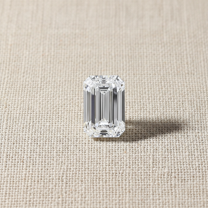 5.05 Carat Emerald Cut Lab Grown Diamond, VS1/D