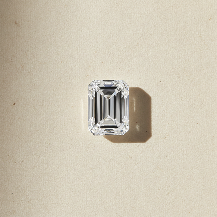 5.05 Carat Emerald Cut Lab Grown Diamond, VVS2/E