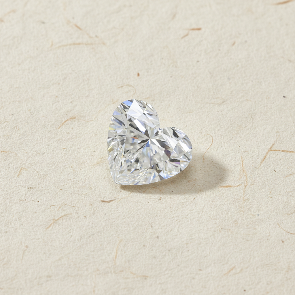 5.05 Carat Heart Cut Lab Grown Diamond VS1 E Color IGI Certified
