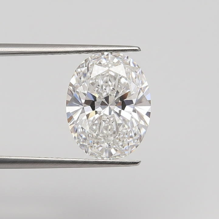 5,05 karaat ovaal geslepen laboratoriumdiamant, VVS1/D