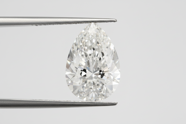 5.05 Carat E VS1 Pear Shape CVD Lab Grown Diamond IGI Certified
