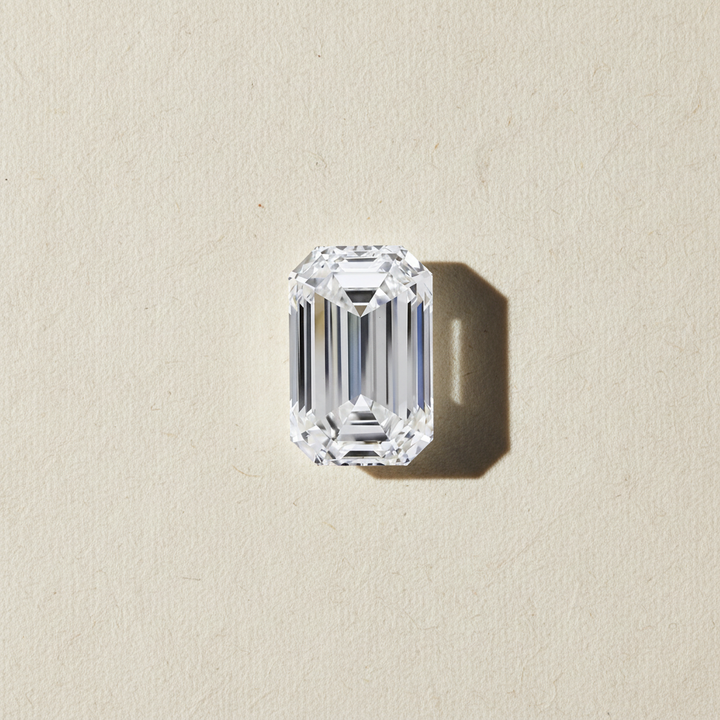5.06 Carat Emerald Cut Lab Grown Diamond, VVS2/E