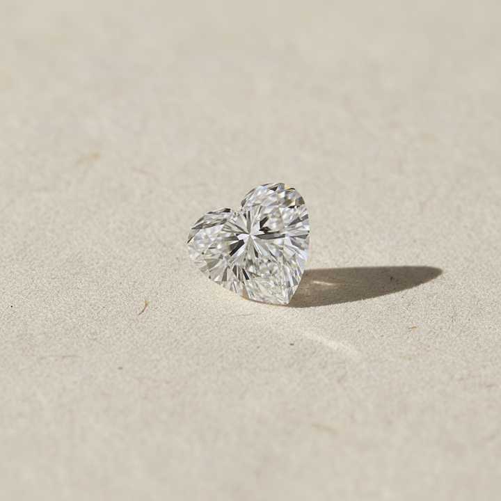 5.06 Carat Heart Cut Lab Grown Diamond VVS1 F Color IGI Certified
