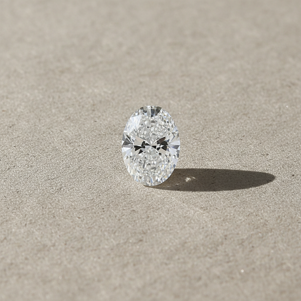 5.06 Carat Oval Brilliant D VVS2 CVD Lab Grown Diamond IGI Certified