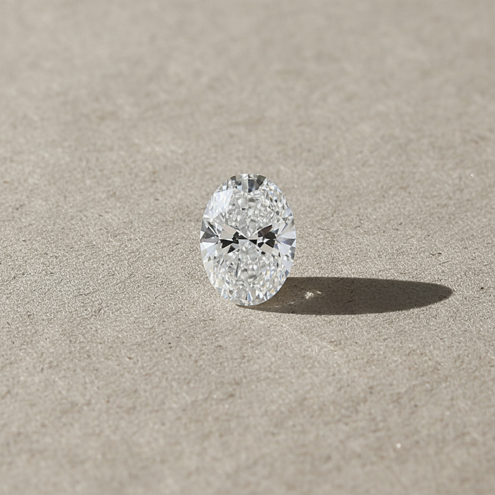 5.06 Carat Oval Brilliant D VVS2 CVD Lab Grown Diamond IGI Certified