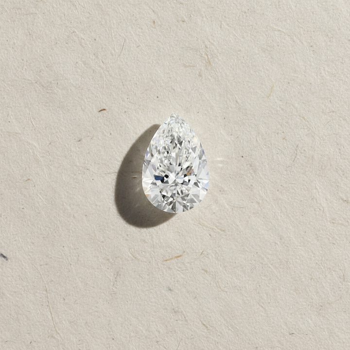 5.06 Carat Pear Cut Lab Grown Diamond VS1 E Color IGI Certified
