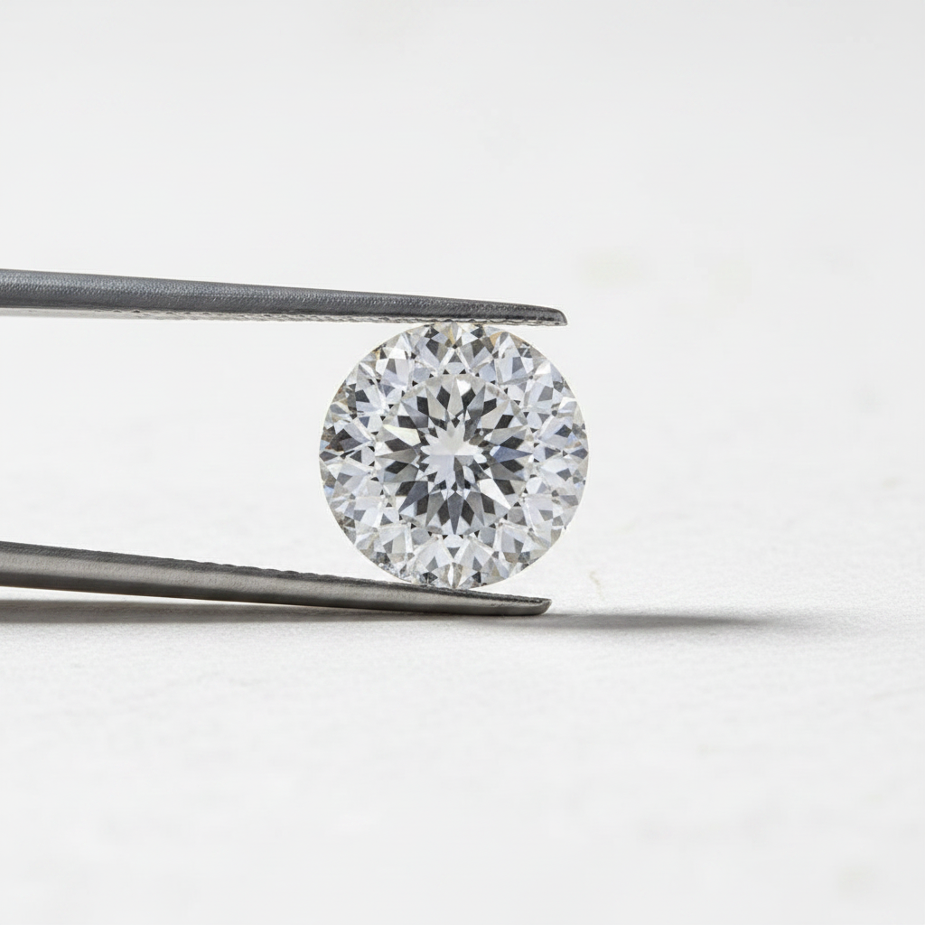 Diamante cultivado em laboratório com lapidação portuguesa de 5,06 quilates, VS1/E