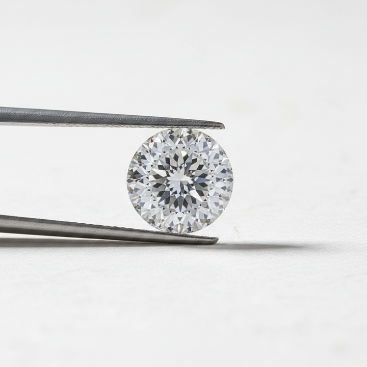 Diamante cultivado em laboratório com lapidação portuguesa de 5,06 quilates, VS1/E