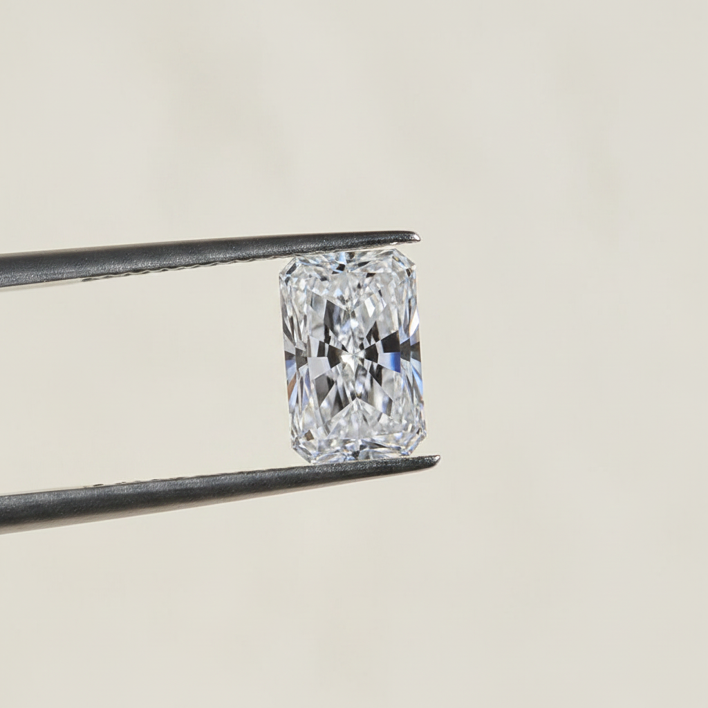 5.06 Carat Radiant Lab Grown Diamond, VS1/D
