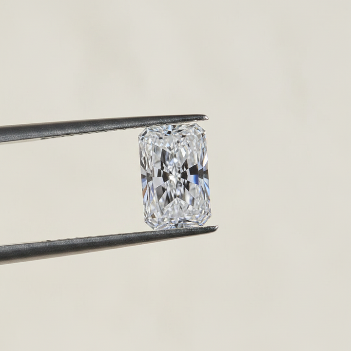 5.06 Carat Radiant Lab Grown Diamond, VS1/D