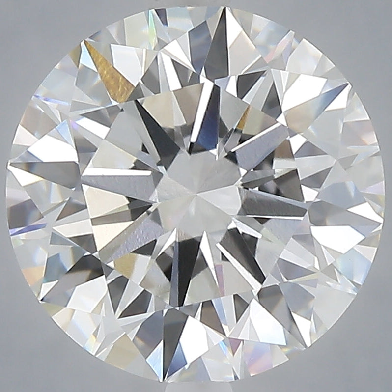 Diamante cultivado en laboratorio de talla redonda de 5,06 quilates VVS1 F