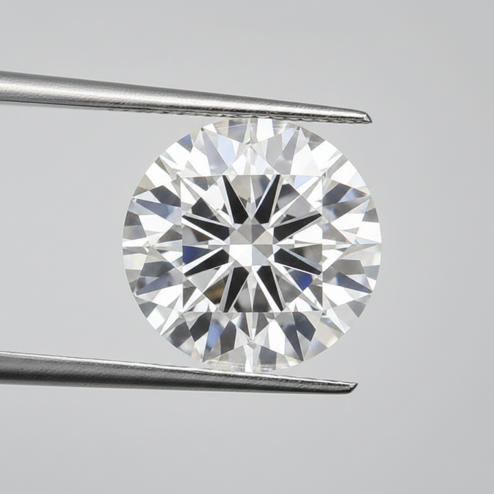 5.06 Ct F Color VVS1 Round Lab Grown Diamond Excellent Polish Symmetry IGI Certified