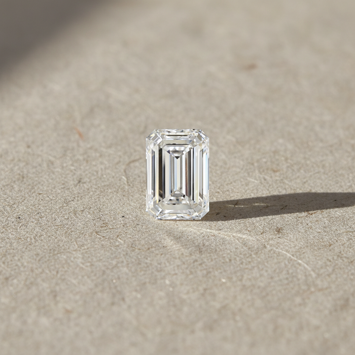 5.07 Carat Emerald Lab Grown Diamond, VVS1/E