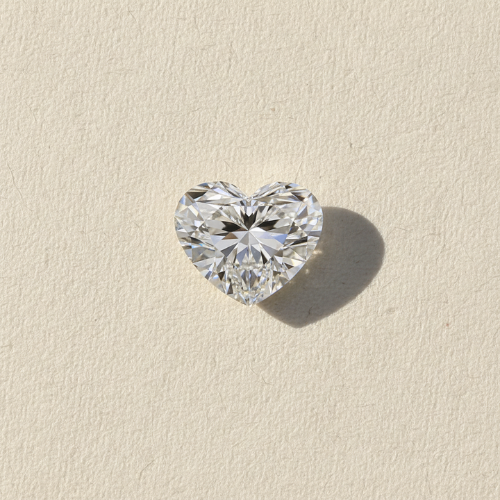 5.07 Carat Heart Cut Lab Grown Diamond VS1 E Color IGI Certified
