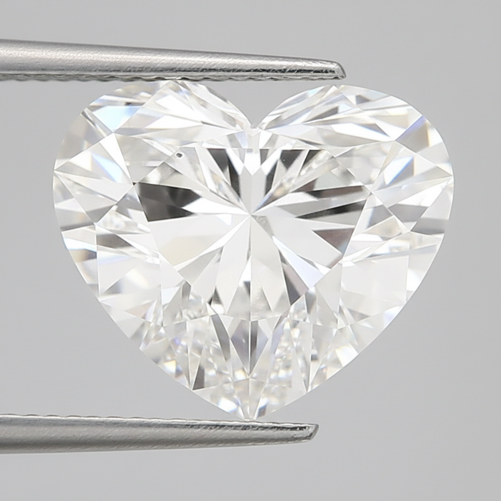 5.07 Carat E VS1 Heart Shape CVD Lab Grown Diamond IGI Certified
