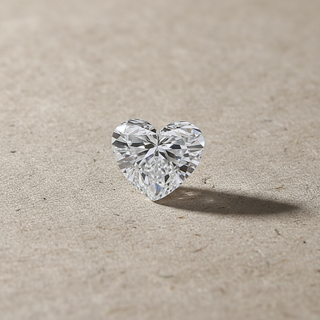 5.07 Carat Heart Cut Lab Grown Diamond VS1 E Color IGI Certified
