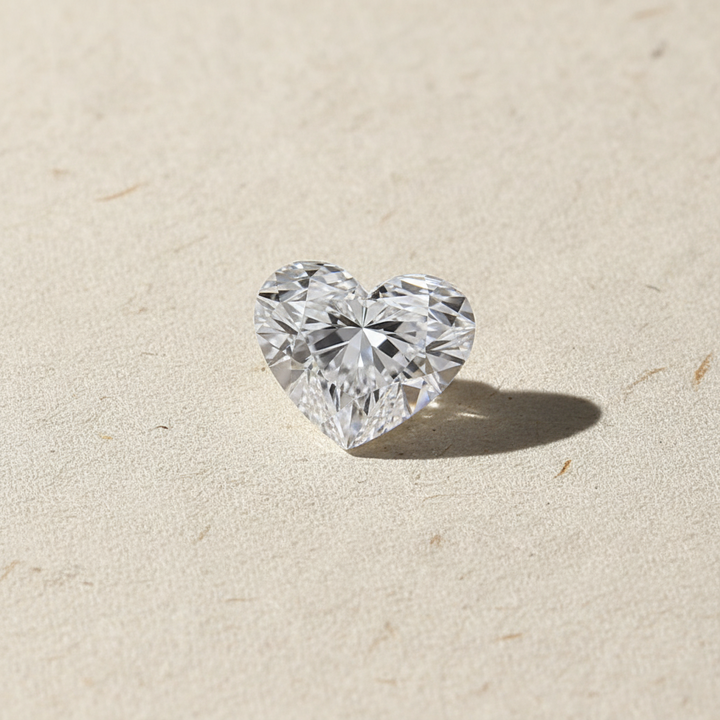 5.07 Carat Heart Cut Lab Grown Diamond VVS2 D Color IGI Certified
