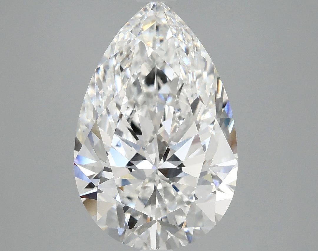 5.07 Carat Pear Cut Lab Grown Diamond VVS2E