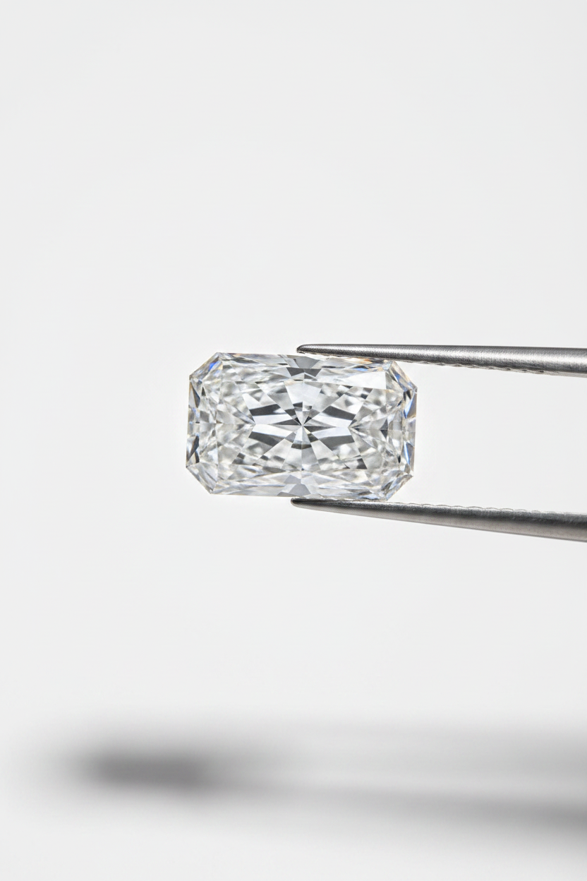 5.07 Carat Radiant Lab Grown Diamond, VS1/D