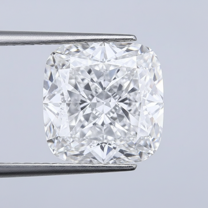 5.08 Carat Cushion Lab Grown Diamond, VVS2/E