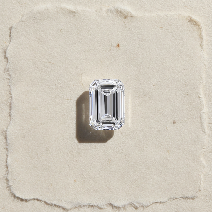 5.08 Carat Emerald Cut Lab Grown Diamond, VVS1/F Color
