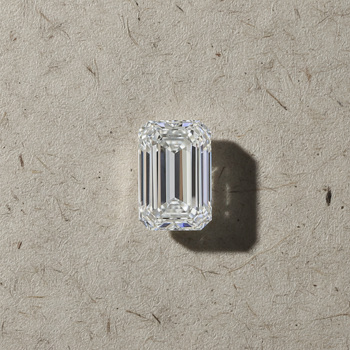 5.08 Carat Emerald Lab Grown Diamond, VVS2/D