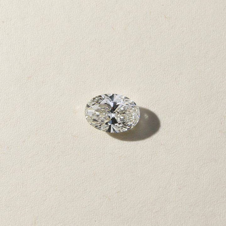 5.08 Carat Oval Cut Lab Grown Diamond, VS1/H