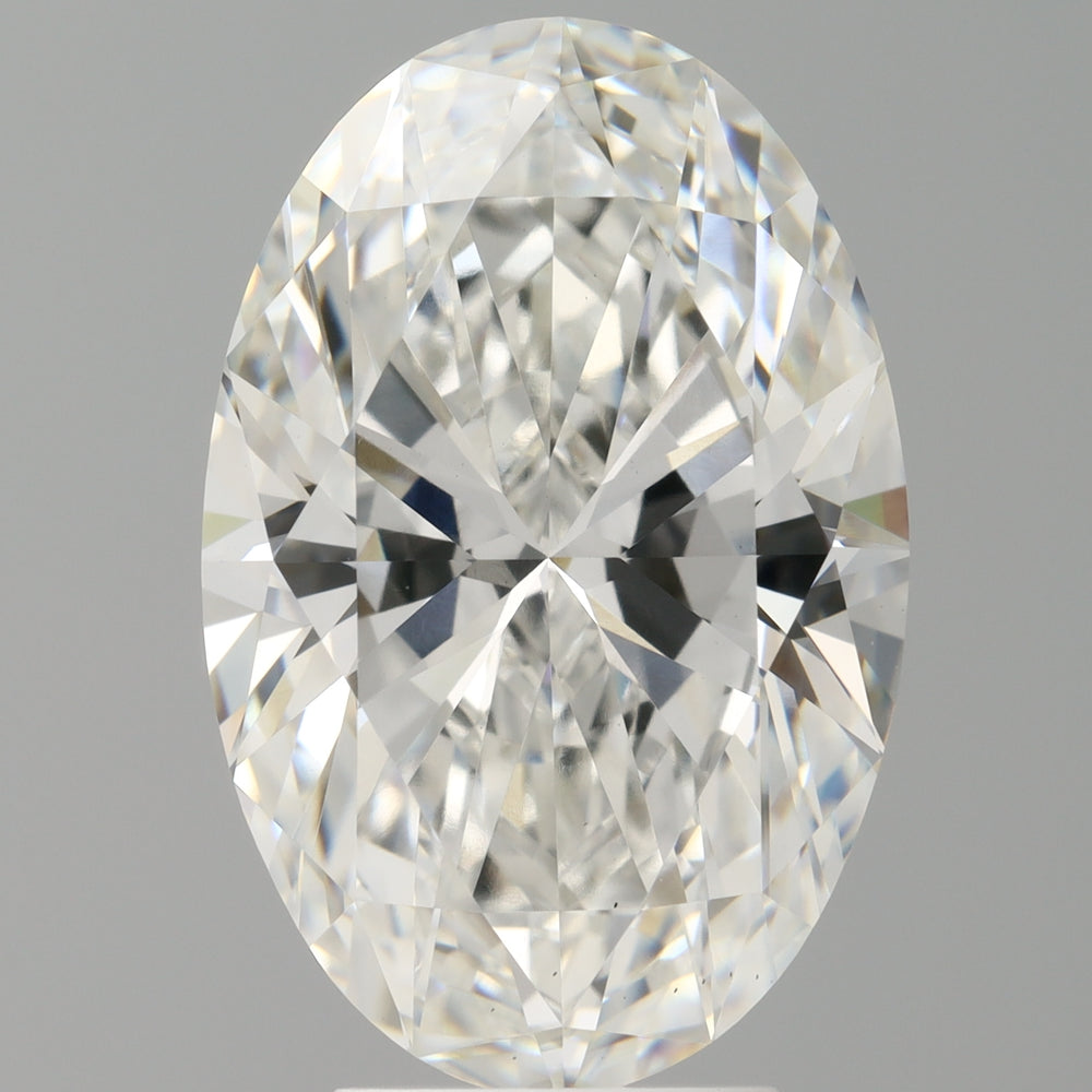 Diamante coltivato in laboratorio a taglio ovale da 5,08 carati VS2 F