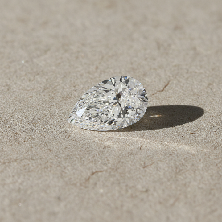 5.08 Carat Pear Cut Lab Grown Diamond VS2 E Color IGI Certified
