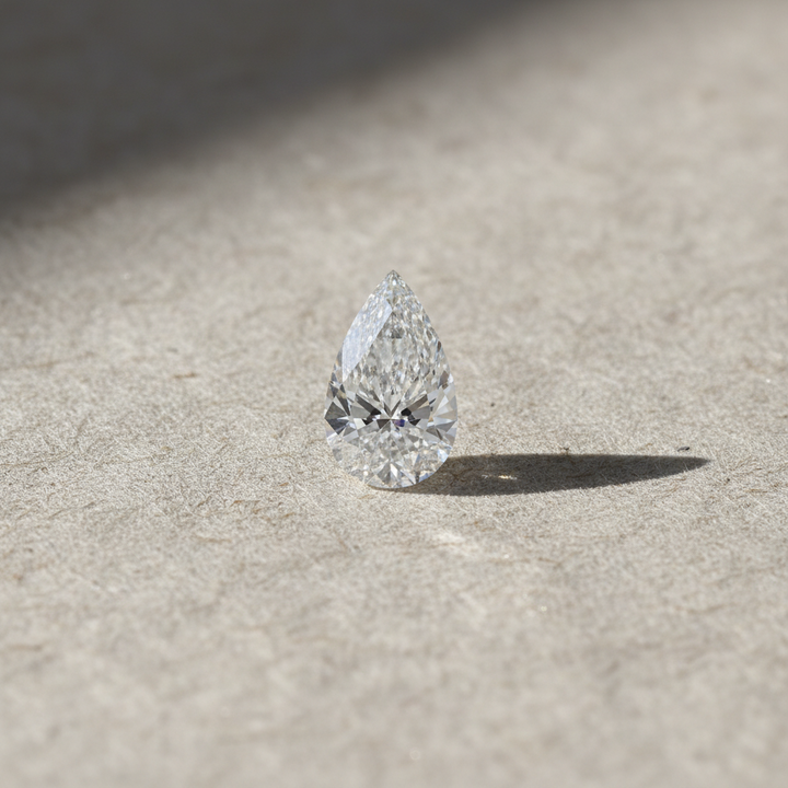 5.08 Carat Pear Cut Lab Grown Diamond VS2 E Color IGI Certified

